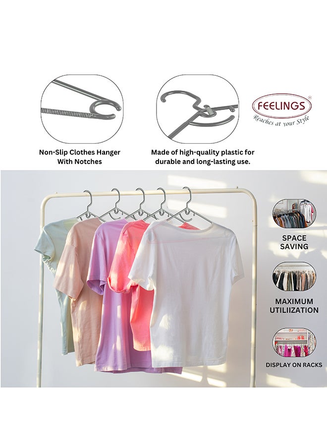 Feelings Feelings Hanger Plastic Arch Grey 24 Pcs Set  - Image 4