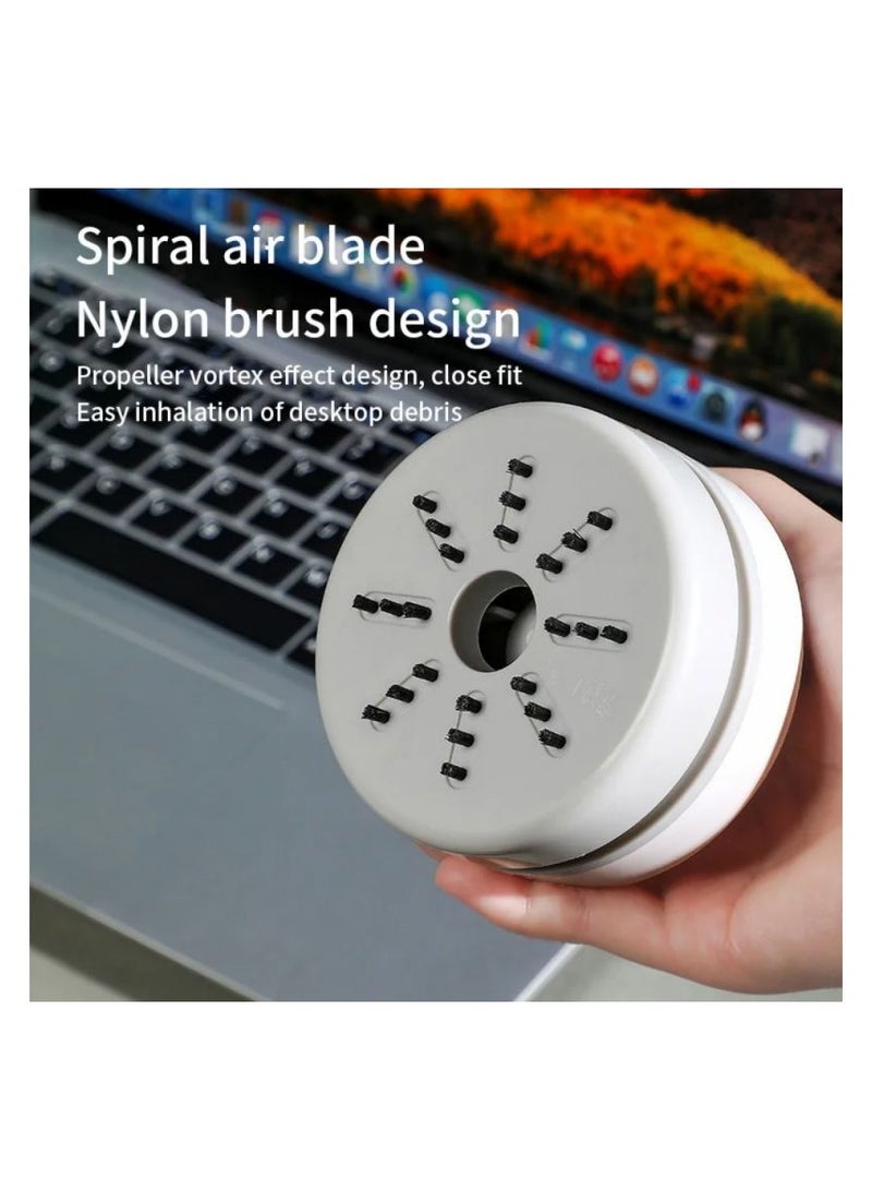 M19 Mini Desktop Vacuum Cleaner – Wireless USB Rechargeable, Portable Handheld Cleaner for Eraser Dust, Dandruff, Crumbs & Office Use - Image 2