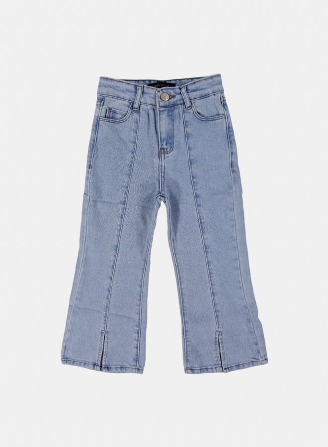 Solang Girls Light Blue Denim Jeans – Mid-Rise - Image 1