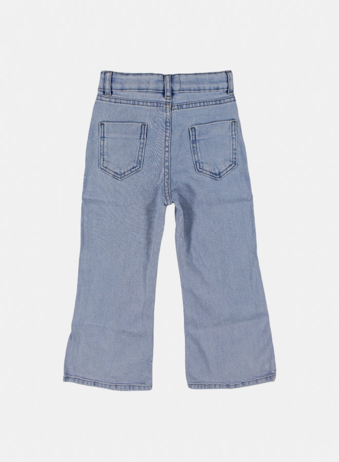 Solang Girls Light Blue Denim Jeans – Mid-Rise - Image 2