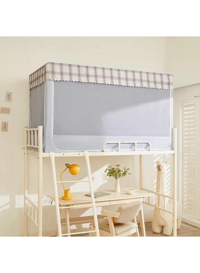 Bluejw Dormitory Bed Curtain Strong Shading Integrated Mosquito Net Upper And Lower Bent College Students' Dormitory Full Covered Bed Curtain Thickened Curtain - Image 1