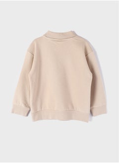 LC WAIKIKI Polo Neck Printed Long Sleeve Girl Sweatshirt  - Image 2