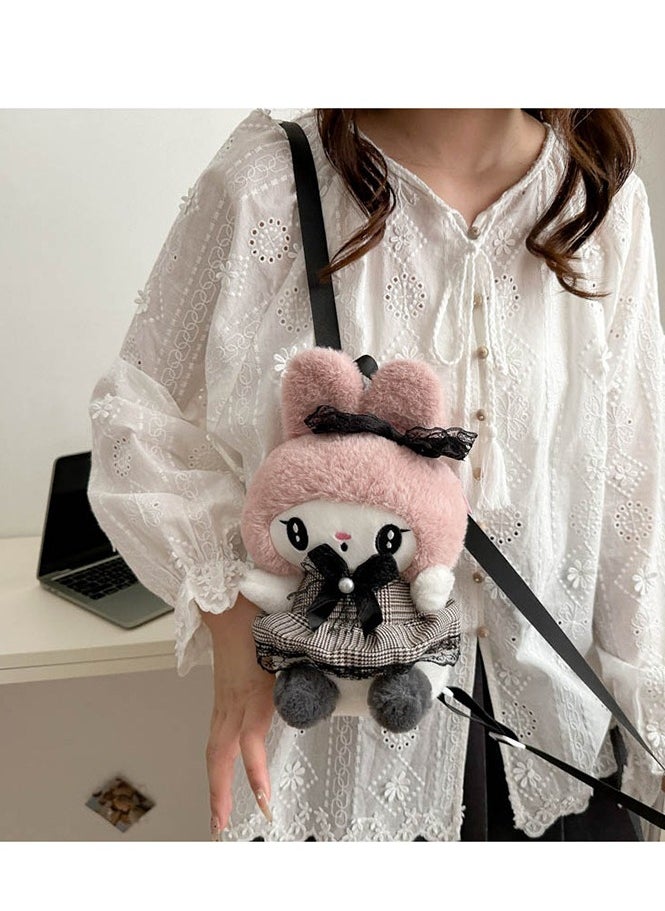 Sanrio New bow Melody doll bag plush bag backpack crossbody bag children's handbag  - Image 3