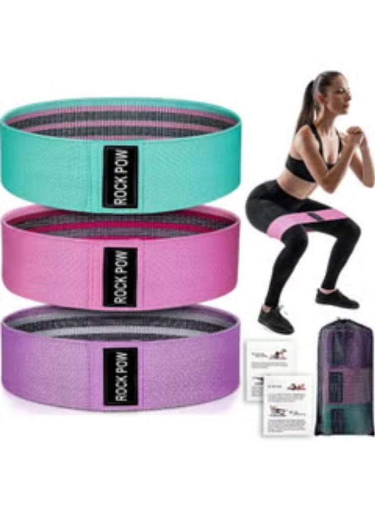 روك بو أربطة رياضية مرنة مضادة للانزلاق مكونة من 3 قطع للساقين والأرداف مقاس 66 × 8 سم - Image 1