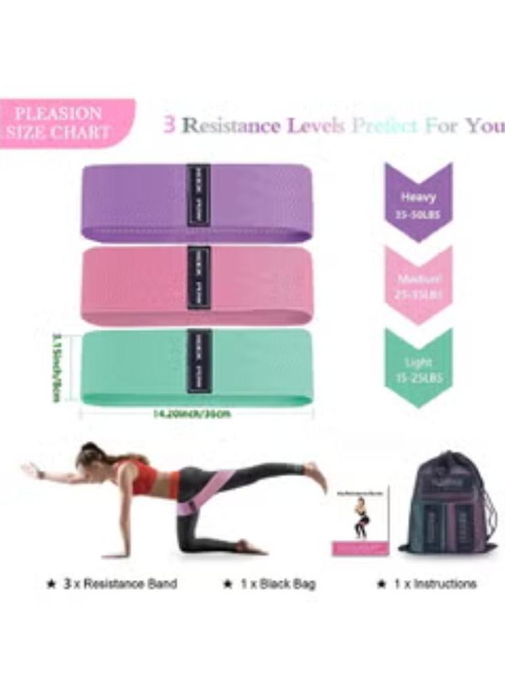 روك بو أربطة رياضية مرنة مضادة للانزلاق مكونة من 3 قطع للساقين والأرداف مقاس 66 × 8 سم - Image 2