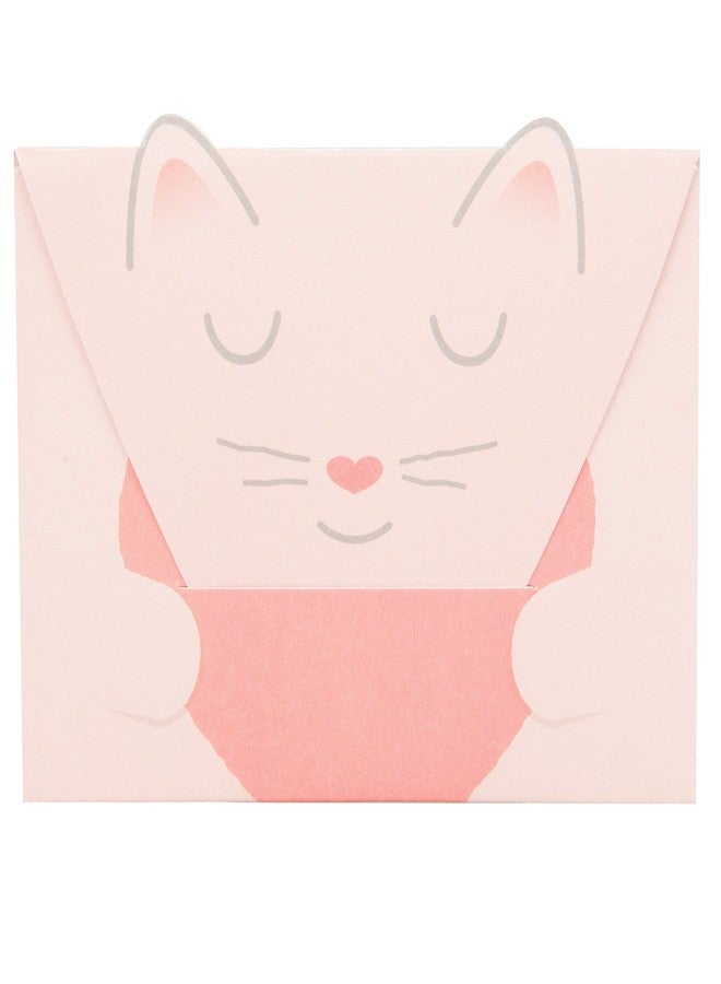 SCS Direct 24 Pack Pink Cat Valentine's Day Card & Sticker Set for Kids - I Think You're Purrrfect Valentine! - Cute Kitten Design - School Classroom Valentine Exchange Parties for Girls & Boys - Ages 4+ - Image 2