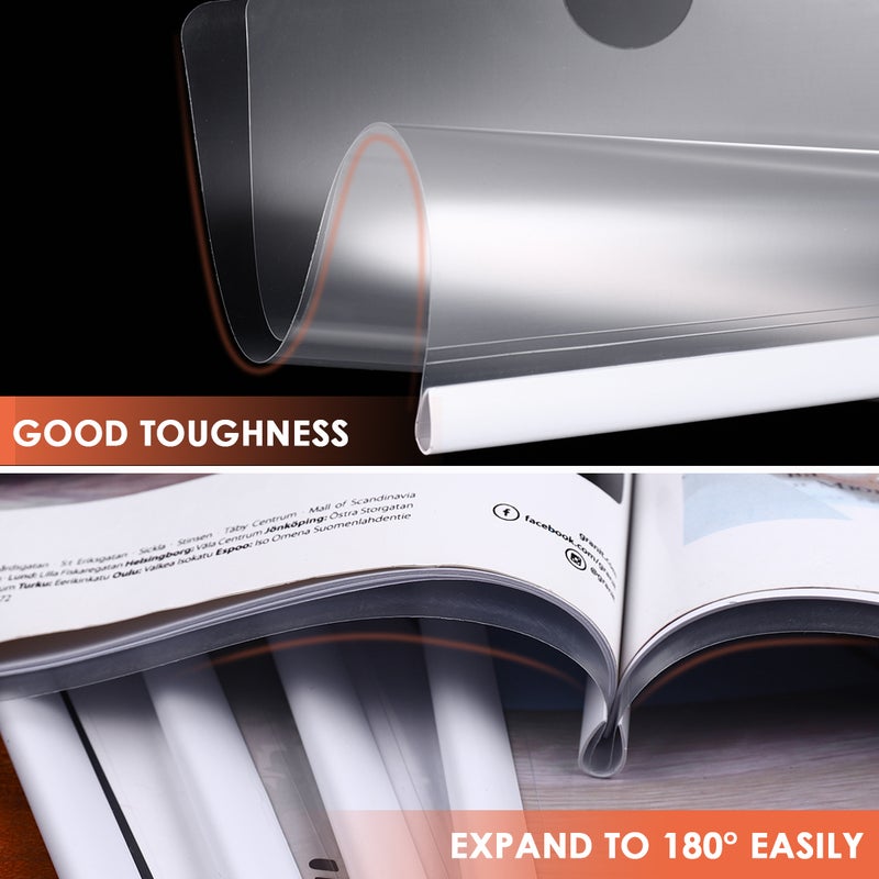10pcs Transparent File Folder Sliding Bar Report Covers for A4 Report Display Cover Organizer Binder (White） - Image 5