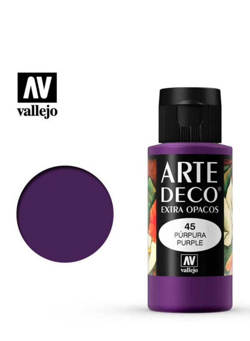 فاليجو آرت ديكو 045 بنفسجي 60 مل - طلاء أكريليك فاخر غير لامع للأعمال اليدوية والفنية