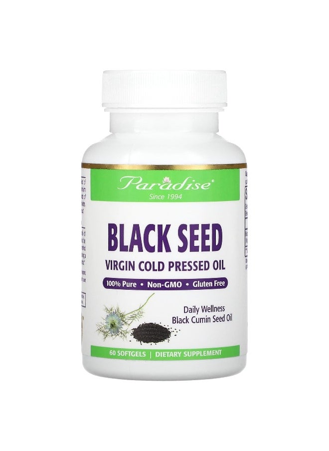 Paradise Herbs Paradise Herbs, Black Seed, 500 mg, 60 Softgels  - Image 1