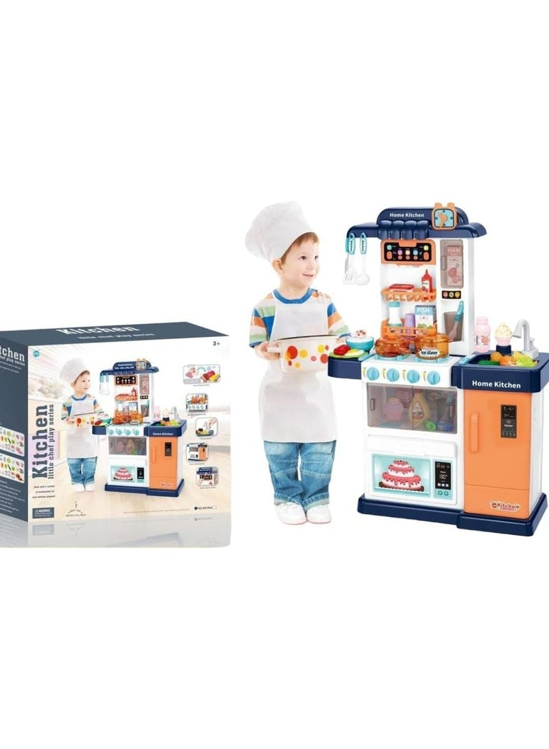 العب مطبخ الأطفال التفاعلي الذكي مع أدوات الطبخ للأولاد والبنات من عمر 3 سنوات فما فوق - Image 2