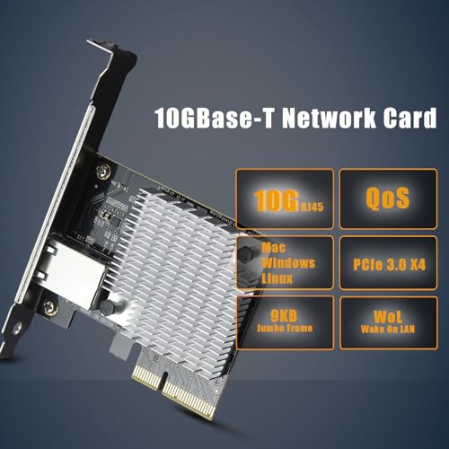 GLOTRENDS ST7357 10Gb Network Card with RJ45 Port, Marvell AQC107 Controller, PCIE 3.0 X4 Interface - Image 2
