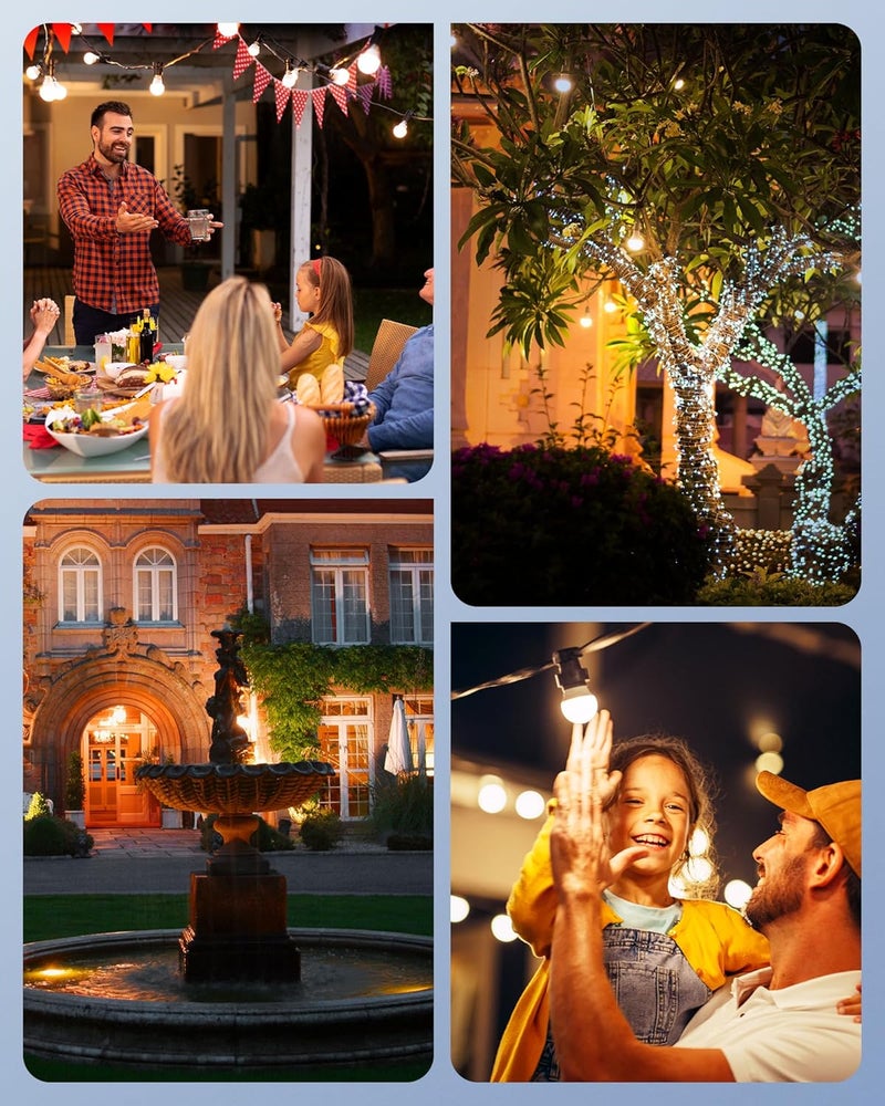 DEWENWILS Light Timer Outdoor Weatherproof Christmas, Heavy Duty 3-Prong Grounded Outlet, Dusk to Dawn and 2/4/6/8 Countdown Timer for String Light, UL Listed - Image 4