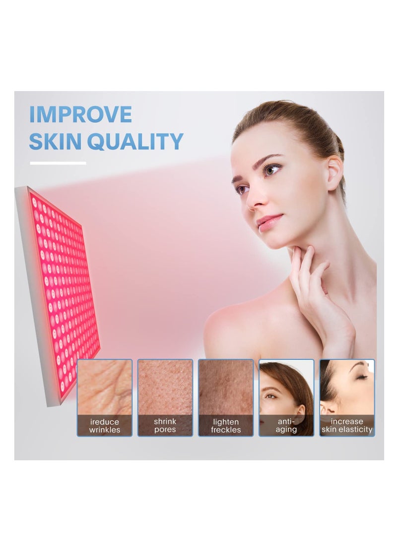 SYOSI - Red-Light-Therapy, LED 660nm and Near Infrared 850nm Light Combo-Red Light Therapy Device for Face Body Skin - Image 1