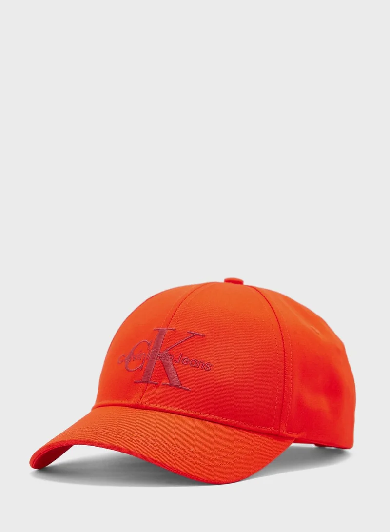 Calvin Klein Jeans Monogram Detailed Curved Peak Cap