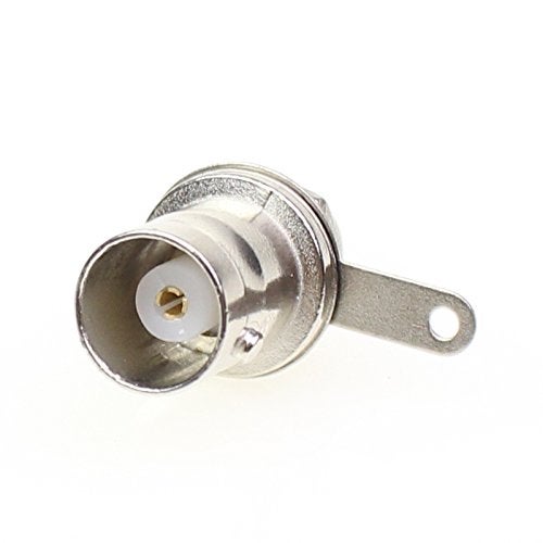 exgoofit BNC Female Nut Bulkhead Panel Connector 20-Pack Solder Jack Adapters for Monitor Equipment RG58 RG59 RG6 RF Coaxial Cable Welding Machine - Image 4
