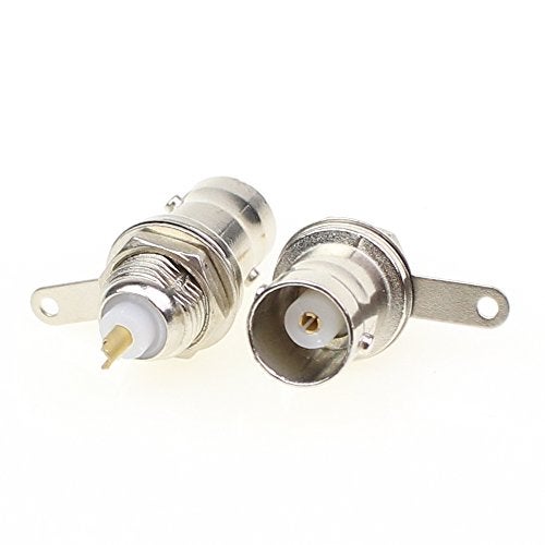 exgoofit BNC Female Nut Bulkhead Panel Connector 20-Pack Solder Jack Adapters for Monitor Equipment RG58 RG59 RG6 RF Coaxial Cable Welding Machine - Image 3
