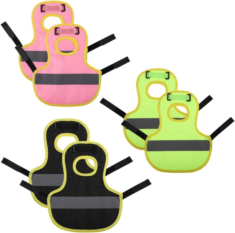 Set of 6 Reflective Chicken Vests, Waterproof Adjustable Saddles for Poultry, Magic Tape Harnesses for Ducks, Geese, and Small Dogs - Image 5