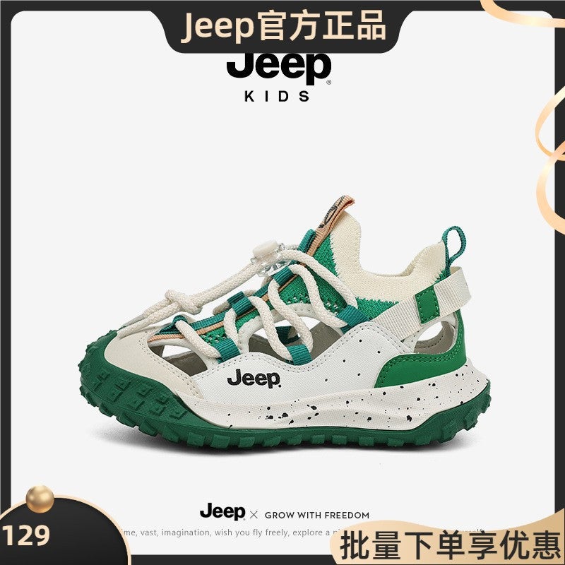 Jeep Kidsren'S Sandals Boys' Shoes Wading Sports Shoes Boys Summer Girls Beach Shoes - Image 2