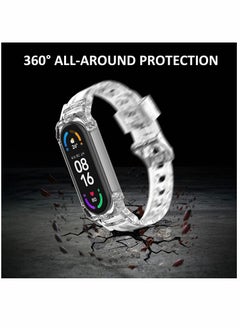Y&D Replacement Strap, Sport Wristband, Adjustable Bracelet, for Xiaomi Mi Band 5 Bands/for 6 Bands, 2 Pack (Clear+Clear)  - Image 3
