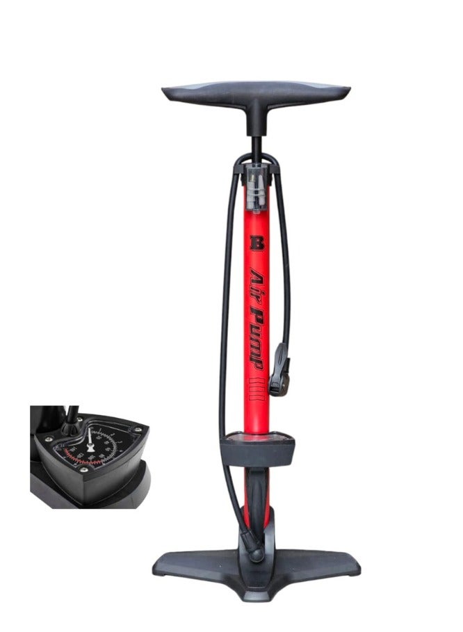 Spall Universal Air Pump with Pressure Gauge – High-Pressure Hand Pump for Football, Basketball, Bicycle, and Sports Balls 