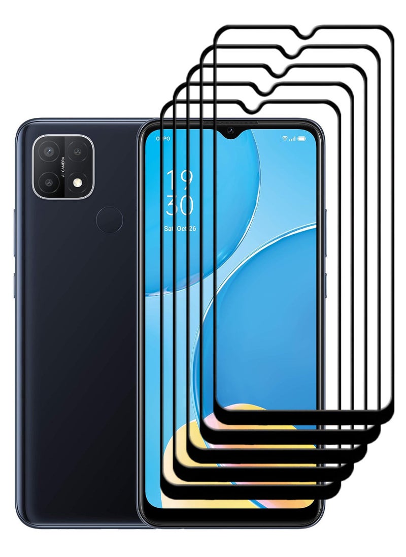 ACLIX 5 Pieces Antistatic ESD Dustproof Premium Quality High Definition Tempered Glass Screen Protector Designed For Oppo A15 - Image 1