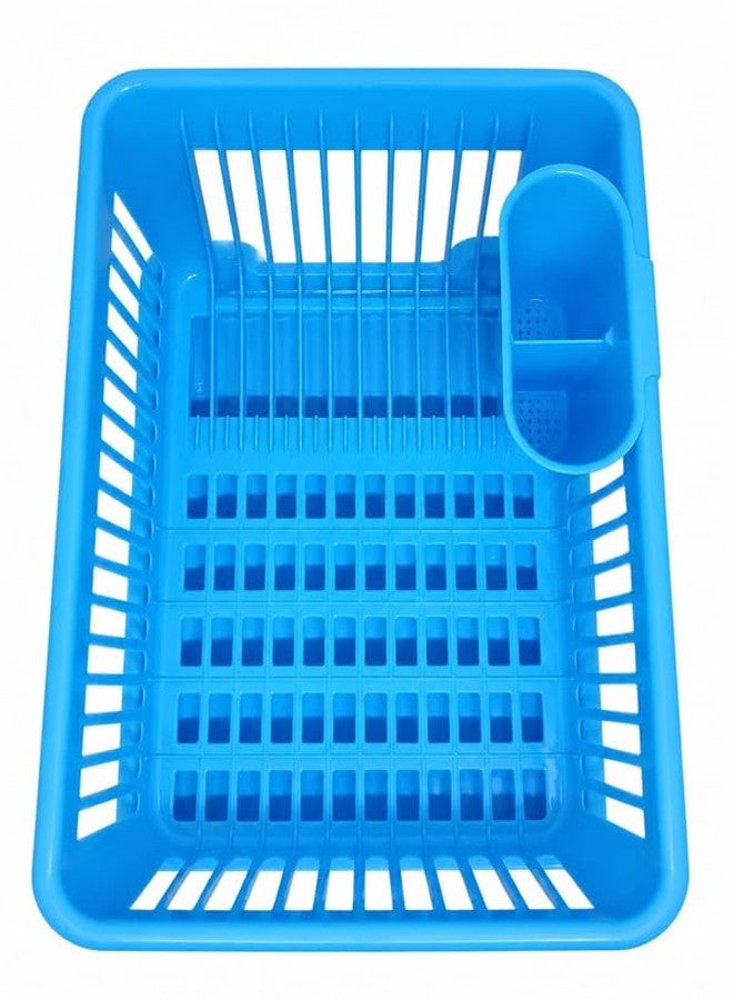 GION Heavy Duty Kitchen Sink Dish Drainer – 3 in 1 Plastic Plate Drying Rack with Utensil Cup – Multipurpose Kitchen Drainer - Image 4