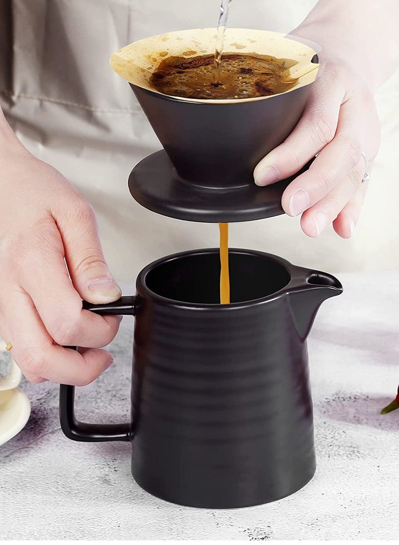 EqiEch Travel V60 Drip Coffee Set All in 1 Portable Carry Bag, 7-Piece Completed Pour Over Coffee Maker Set, Hand Brew Coffee Accessoris Tools Kit - Image 4