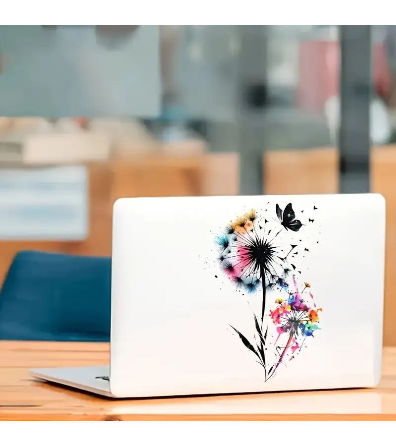 Vinyl Dandelion Butterfly Decal 3D Flat Car Sticker for Laptop Truck Phone Window - Image 4