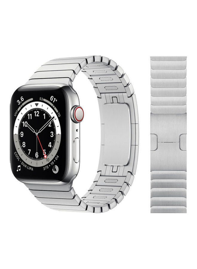 نيبمينينت سوار بديل لساعة أبل واتش سيريز 1/2/3/4/5/6/SE مقاس 42/44 مم فضي - Image 1