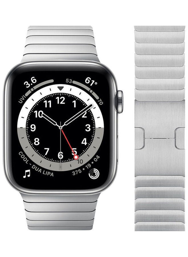 نيبمينينت سوار بديل لساعة أبل واتش سيريز 1/2/3/4/5/6/SE مقاس 42/44 مم فضي - Image 2
