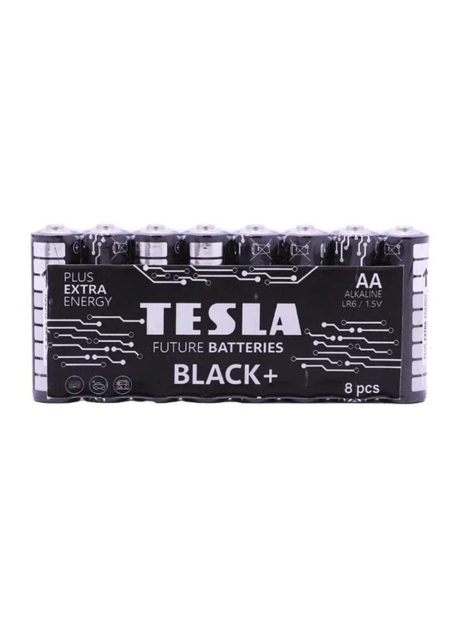 TESLA BATTERIES  AA BLACK+ ALKALINE  LR6 1.5 8pcs - Image 1