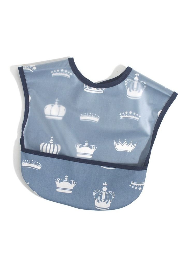 MissTiara - 4 Packs Baby Waterproof Bib with Crumb Catcher Pocket Wipeable Stain Soft Adjustable Snaps Feeding Bibs For Infants and Toddlers - Image 1