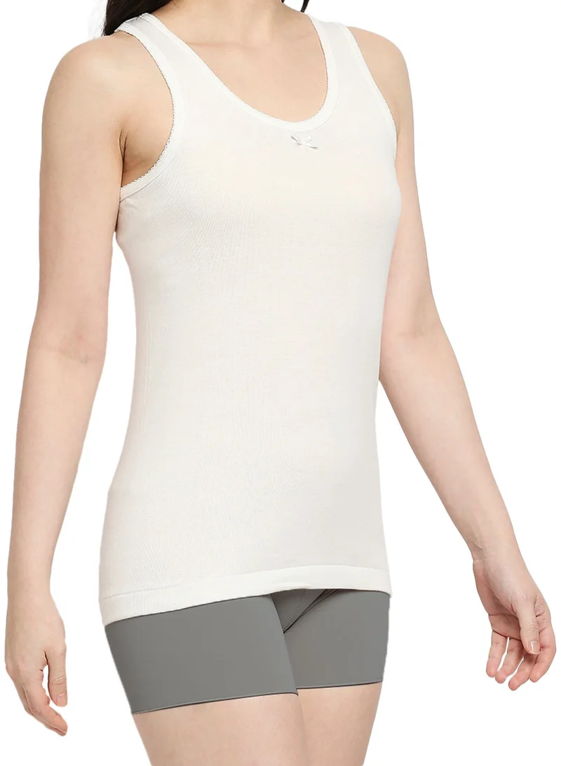 BYC GIRLS COTTON VEST (PACK OF 3) - IVORY