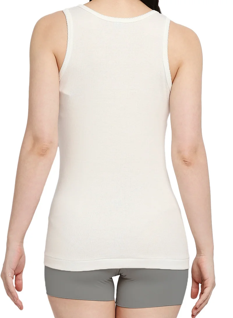 BYC GIRLS COTTON VEST (PACK OF 3) - IVORY