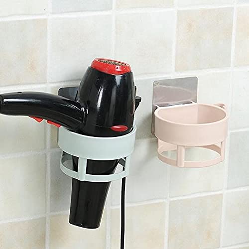 MANSTE ENTERPRISE Wall Mounted Adhesive Hair Dryer HolderHair Care Tools Organizer Stand - Image 2
