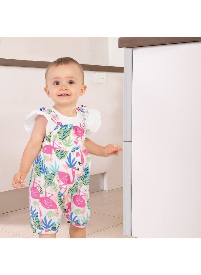 dreambaby 3-Piece Extra-Cushioned Foam Edge Bumper Set Grey 40 cm G811 - Image 4