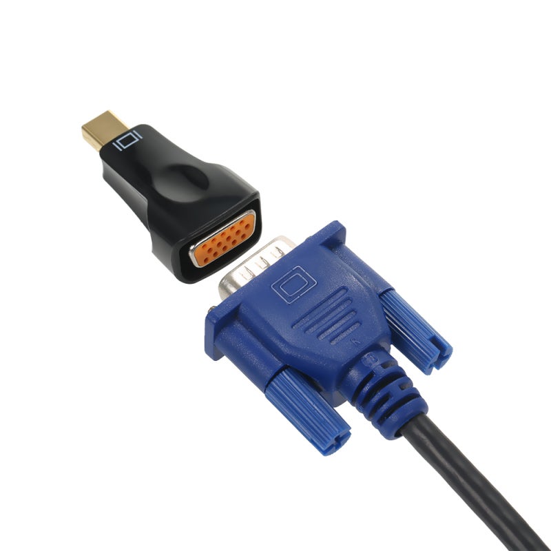 محول Mini DisplayPort إلى VGA مطلي بالذهب Full HD 1080P محول Mini DP ذكر إلى VGA أنثى - موصلية فائقة Thunderbolt إلى VGA لأجهزة MacBook و iMac والبروجيكتور - Image 5