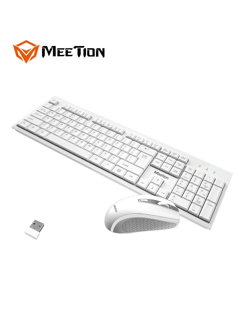 Meetion Meetion 2.4GHz Wireless Combo C4120little C4120 Little 2.4GHz USB Nano receiver Does coverage range up to 10m Mouse resolution 800/1200/1600dpi - Image 3
