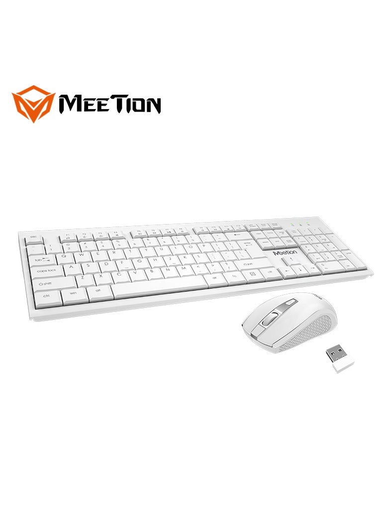Meetion Meetion 2.4GHz Wireless Combo C4120little C4120 Little 2.4GHz USB Nano receiver Does coverage range up to 10m Mouse resolution 800/1200/1600dpi - Image 5