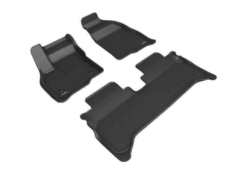 3D MAXpider Custom Fit Kagu Floor Mat Black Compatible with Chevrolet Bolt Euv 20222023 1st 2nd Row