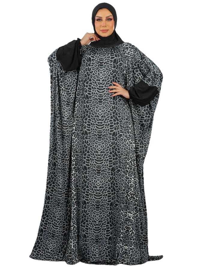 Zmurud Practical  Kuwaiti Jersey prayer dress  with headscarf from zmurud fashion  - Image 1