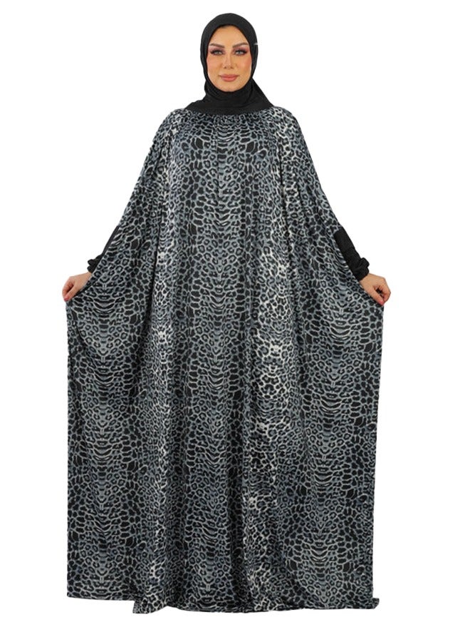 Zmurud Practical  Kuwaiti Jersey prayer dress  with headscarf from zmurud fashion  - Image 2