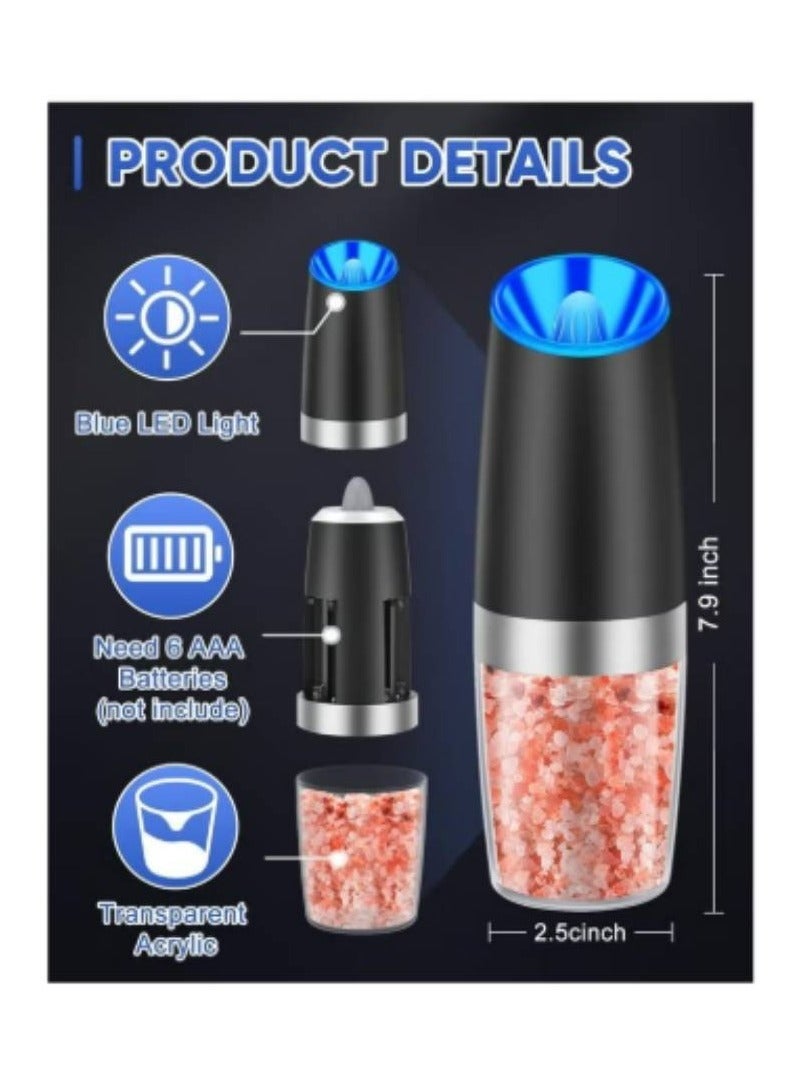 Denx Gravity Electric Salt and Pepper Grinder | DX2518 - Image 3