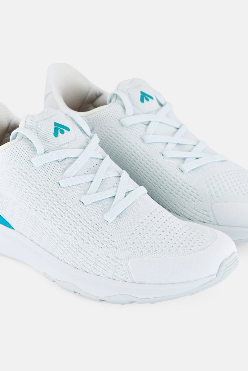 FitFlop Women Vitamin FFX Color-Pop Knitted Lace Up Shoes, Light Turquoise  - Image 4