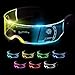CLZFXS Led Visor Glasses Light Up 7 Colors and 4 Modes Cyberpunk Glasses for Halloween Cosplay Party Bar Adults - Image 3
