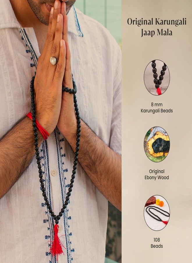 Astrotalk Certified 100% Natural Karungali Malai Original 108 Beads (8mm) | Blessings from Lord Murugan | Spiritual Mala for Peace, Power & Prosperity | Karungali Mala Original for Men & Women - Image 3