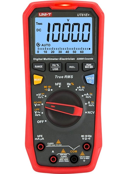UniT - Uni-T UT61E+ True Rms Multimeter UT-61E+ Ut 61E+ (New Model) - Image 1