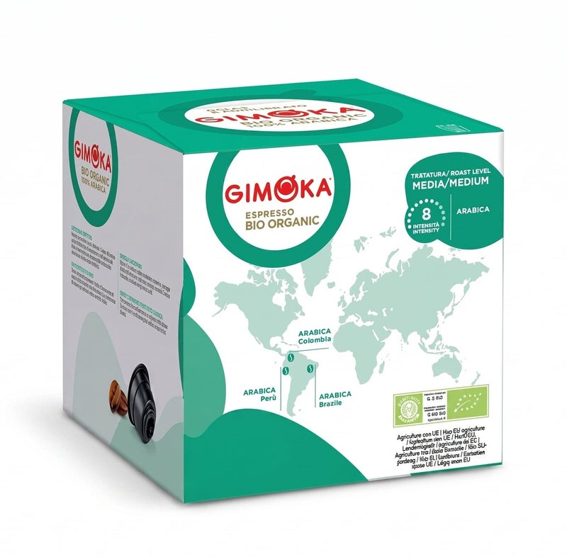 GIMOKA Dolce Gusto Espresso Bio Organic 16 Coffee Capsules 112g - Image 2