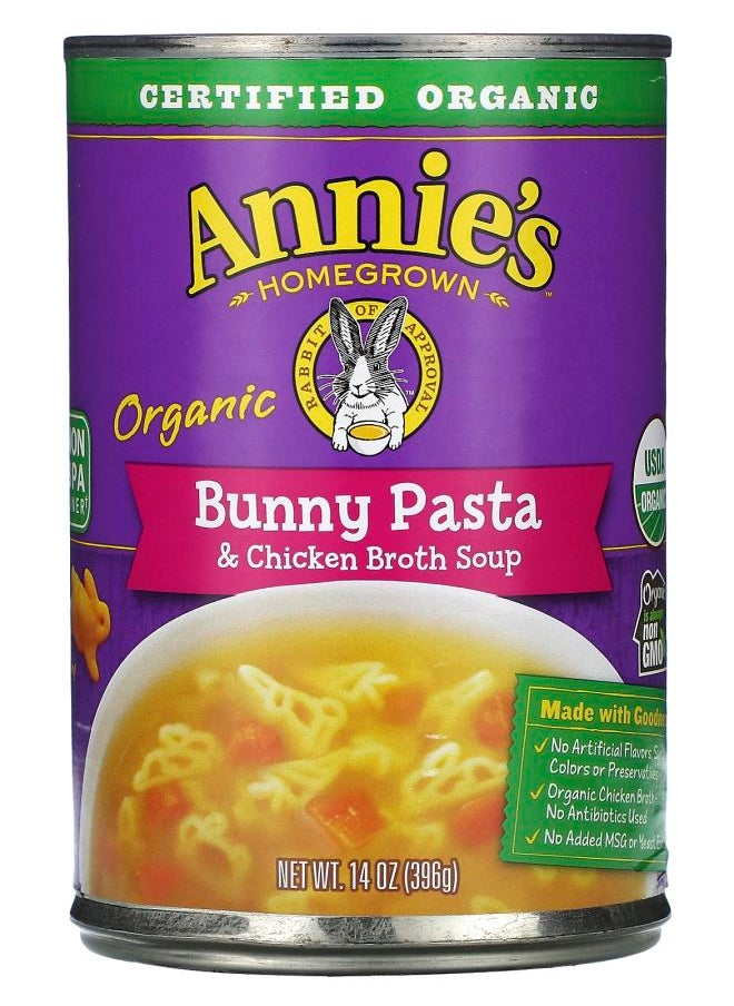 Annie's Organic Bunny Pasta & Chicken Broth Soup 14 oz (396 g) 