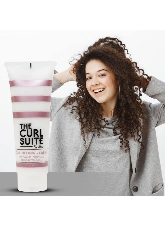 The Curl Suite Curl Defining Creme Curly Hair Products For Women & Men Perfect Frizz Control Curl Creme For Wavy Hair Hydrating Formula For Coarse Frizzy Limp Curls 8 Oz. - Image 5